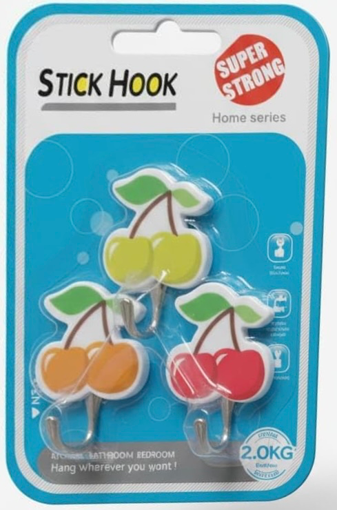 Decorative wall hook (pack of 3)