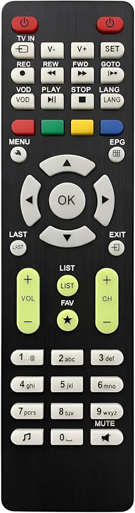 GTPL sat top box remote