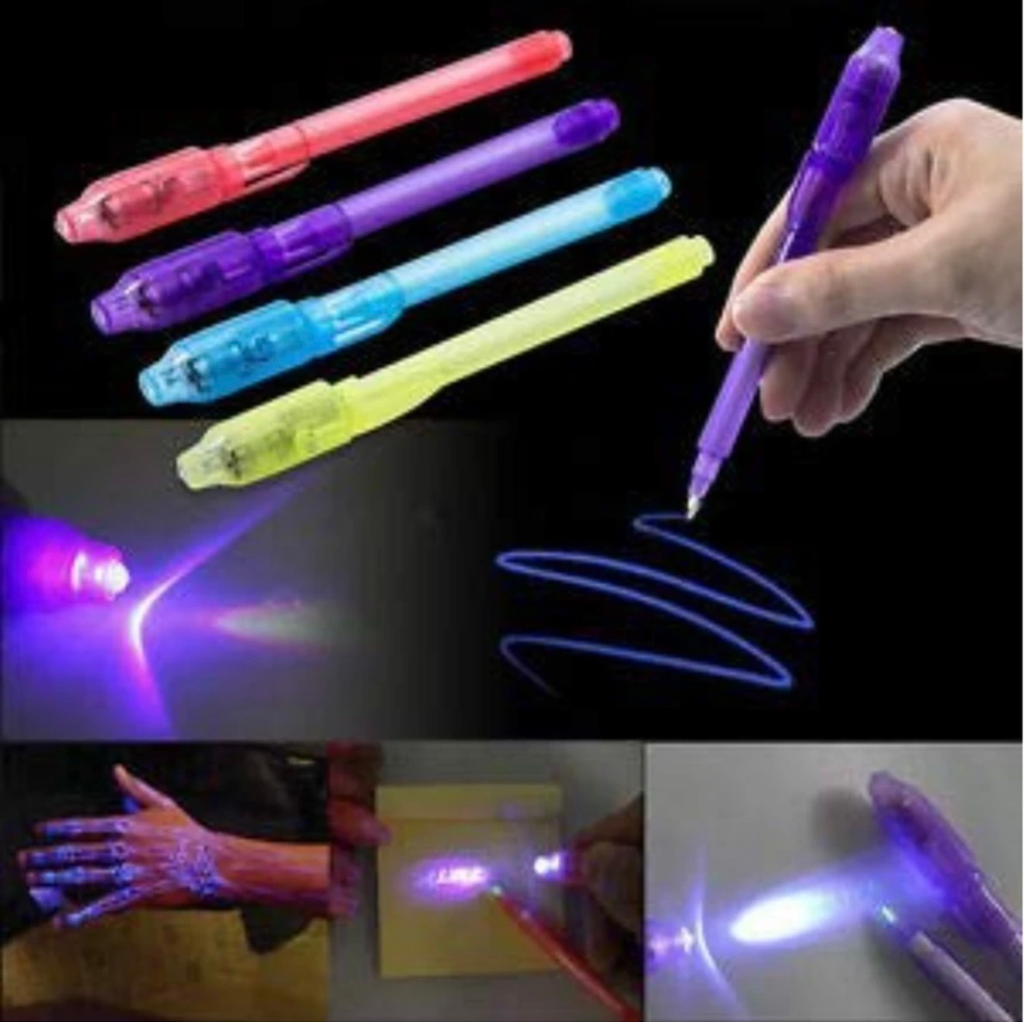Invisible magic pen with uv-light