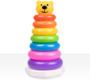 Hard quality Stack Colouring Teddy Rings - 7 Rings (Multi)