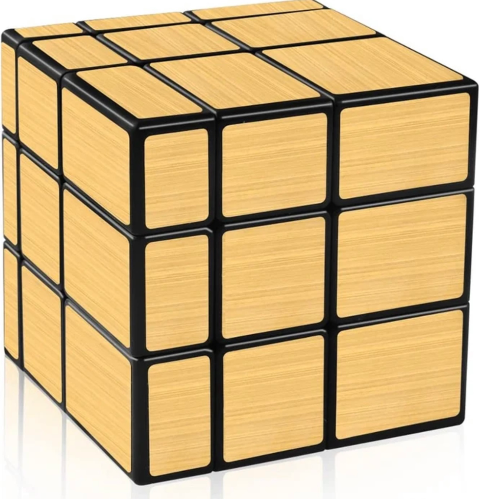 Gold 3x3 mirror cube