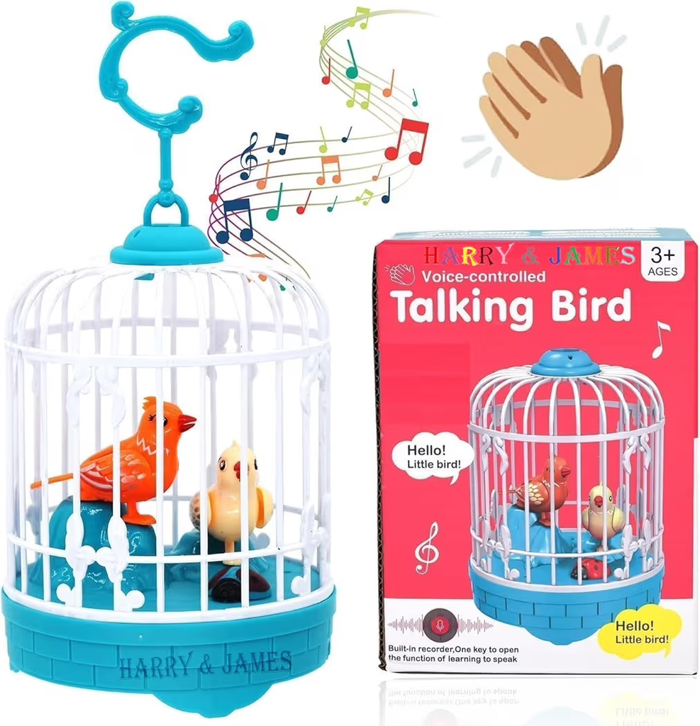 HARRY & JAMES® Talking Bird Toy Dancing Bird Toys
