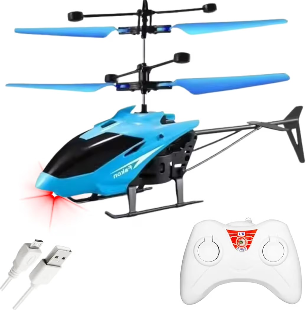 RC Helicopter Toy | Rechargeable Remote Control Helicopter with USB Cable