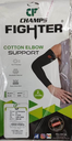 Cotton Elbow Support Sleeve, Black